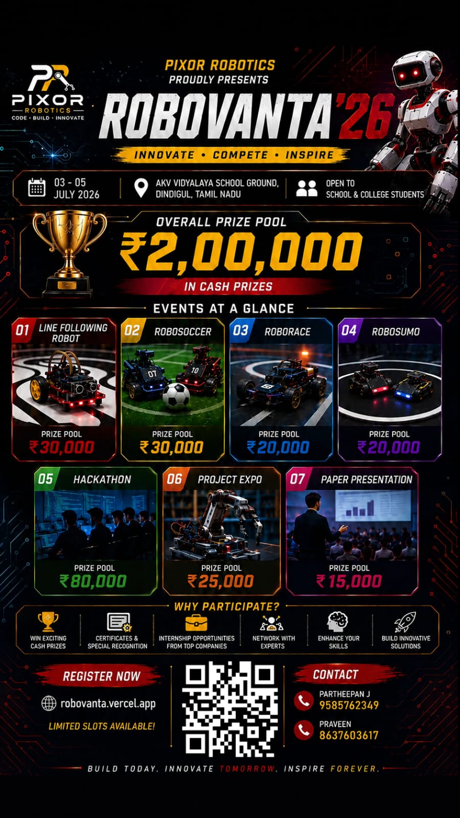 Robovanta'26 Technical Fest Poster 